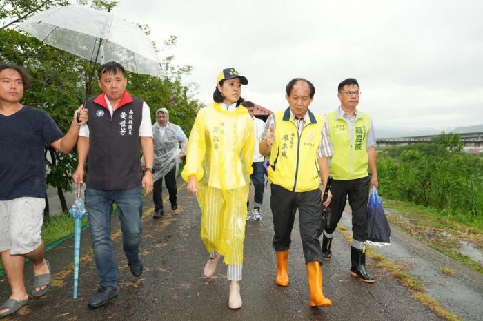 許淑華埔里守城橋勘災　仁愛鄉以搶通中斷道路為要務