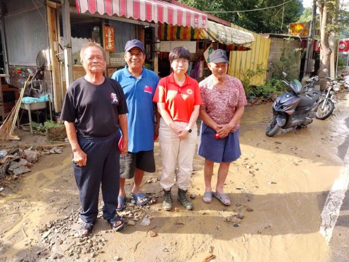 豪雨重創南投仁愛鄉　南投縣榮服處挺進災區撫慰災民