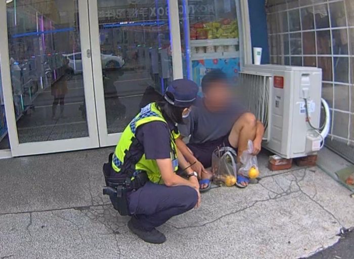 身障男子迷途　暖警協助返家
