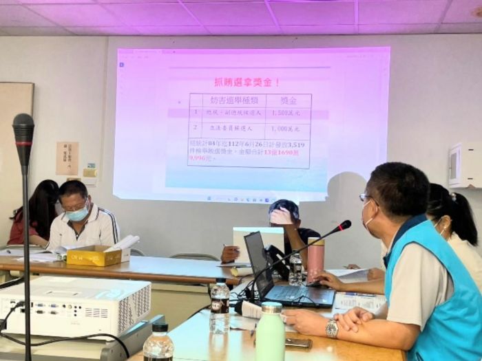 大埤鄉公所召開村長公務聯繫會議　政風室辦理反賄宣導