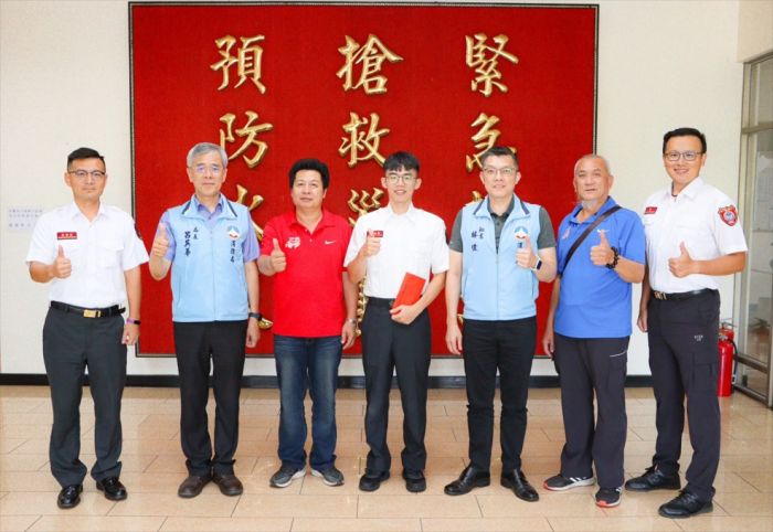 金門縣義消總隊長顏章團贊助　世警會雙面銀牌得主林匯耀