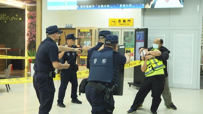 嘉義航空站112年度災害防救演習 人為危安事件恐怖攻擊防救演習