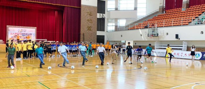 2023青少年五人制足球國際邀請賽   吳鳳科大蔡宏榮校長主持開球儀式