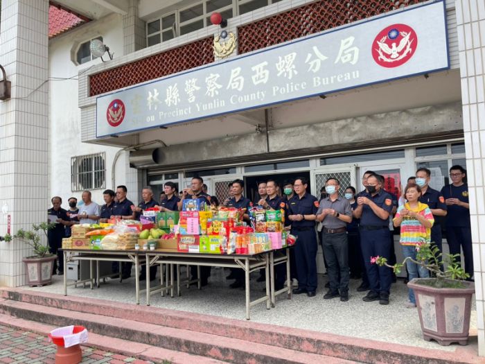 西螺分局祭拜好兄弟　員警祈求轄內一切平安