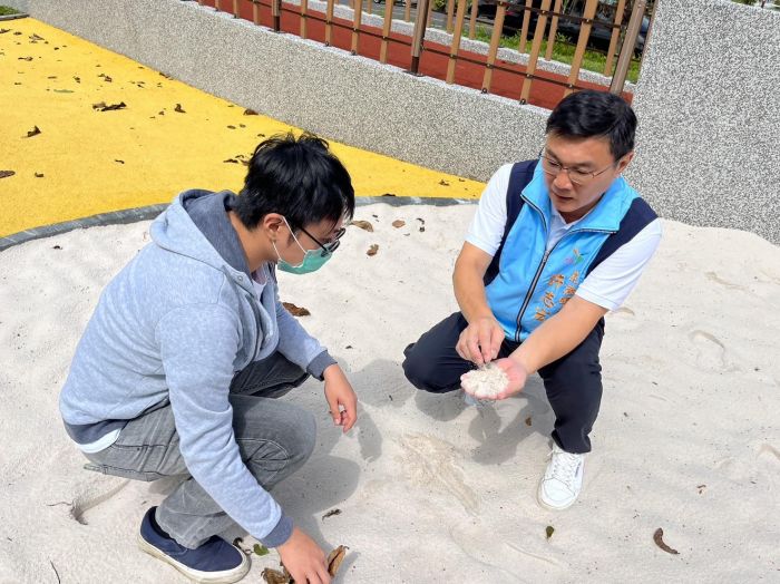 又一座特色公園 鹿港鎮立體育場附設沙坑遊戲區改善工程即將完工