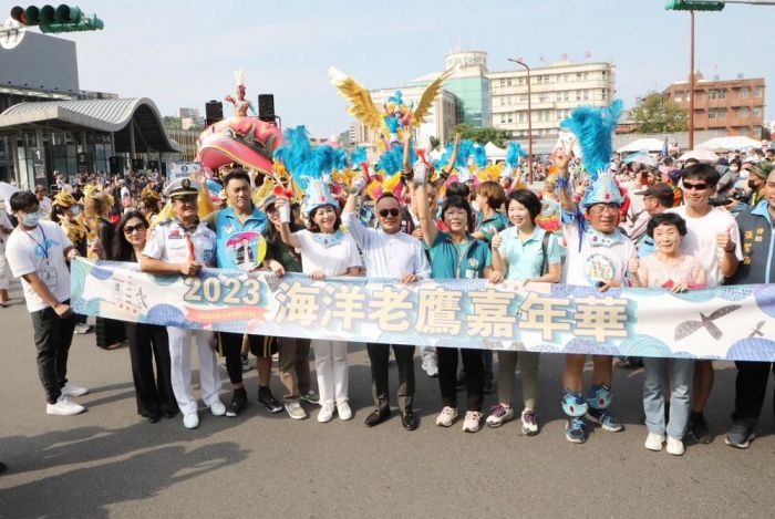 邁入第13年的基隆海洋老鷹嘉年華  56隊踩街遊行活力繽紛