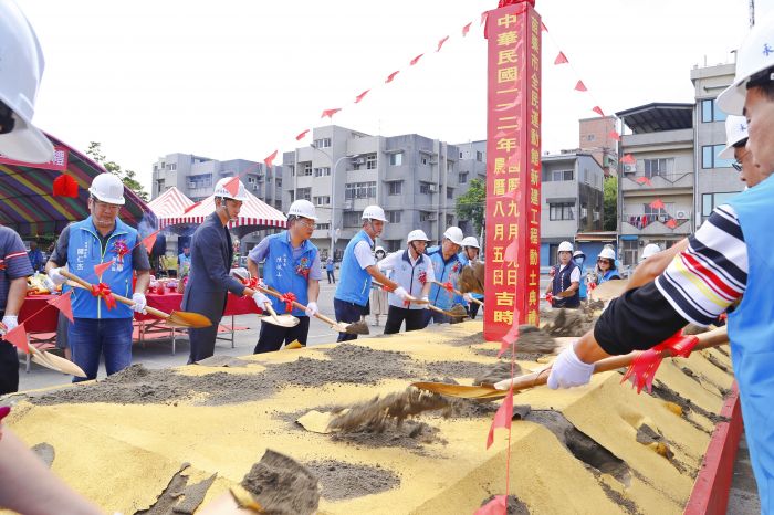 苗栗市全民運動館興建工程動土典禮