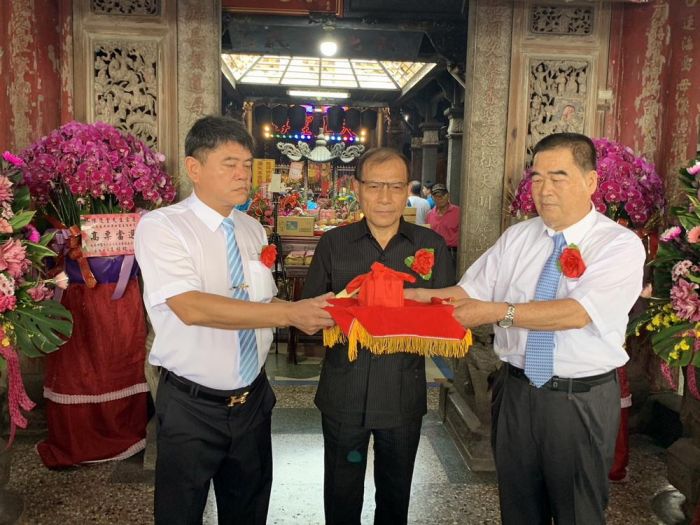 嘉縣東石鄉笨港口港口宮第23屆主委陳慶堂就職
