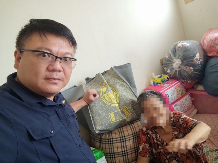 南聖宮提供普渡生活物資　長安警發送弱勢民眾