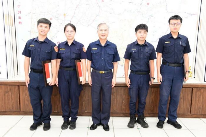 嘉義縣警察局長林宏儒表揚「為民服務優良員警」