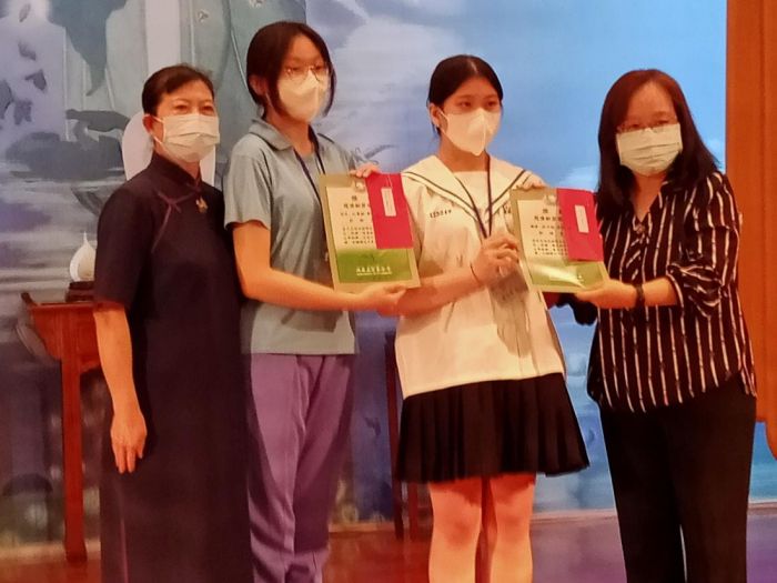 主動積極勤學向上  兩姊妹同獲慈濟新芽表揚