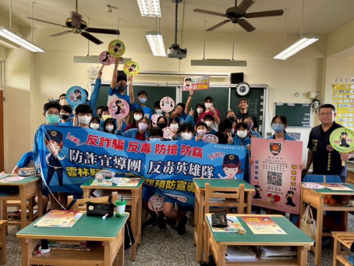 斗六分局宣導團進校園　紮根識詐及婦幼觀念