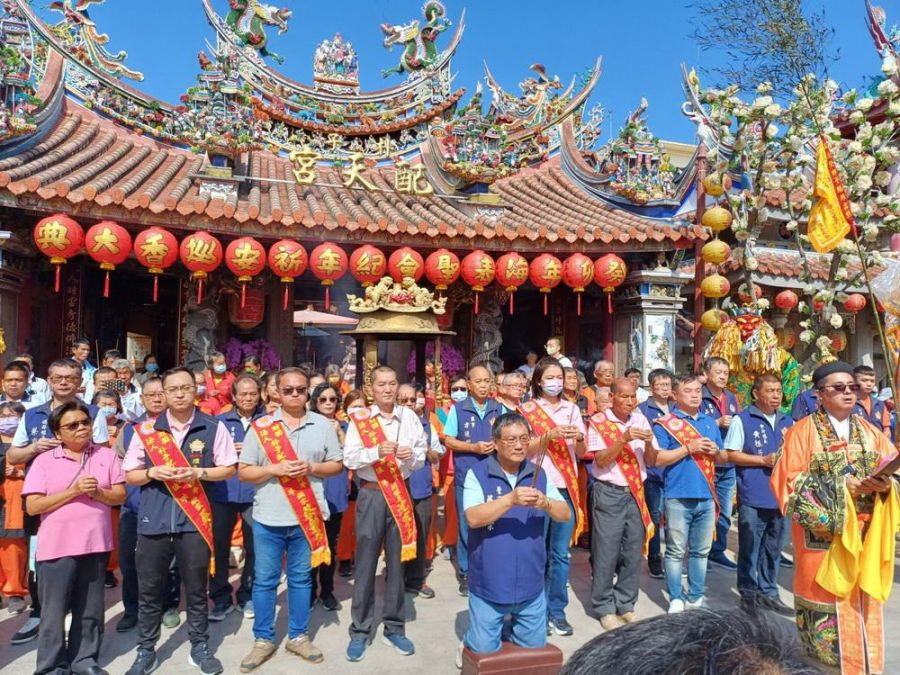 朴子配天宮12年一科《海表聖會》巡安賜福遶境  今舉行置天台儀式