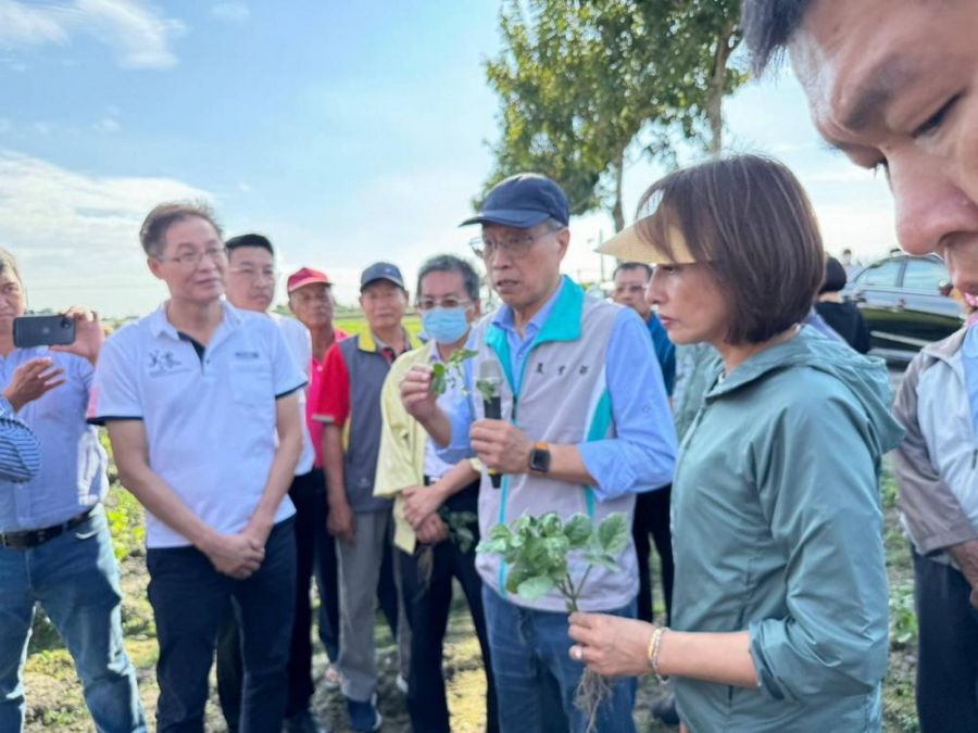 邱議瑩關心紅豆將減產　邀農業部長現場勘災為農民爭取災損補助
