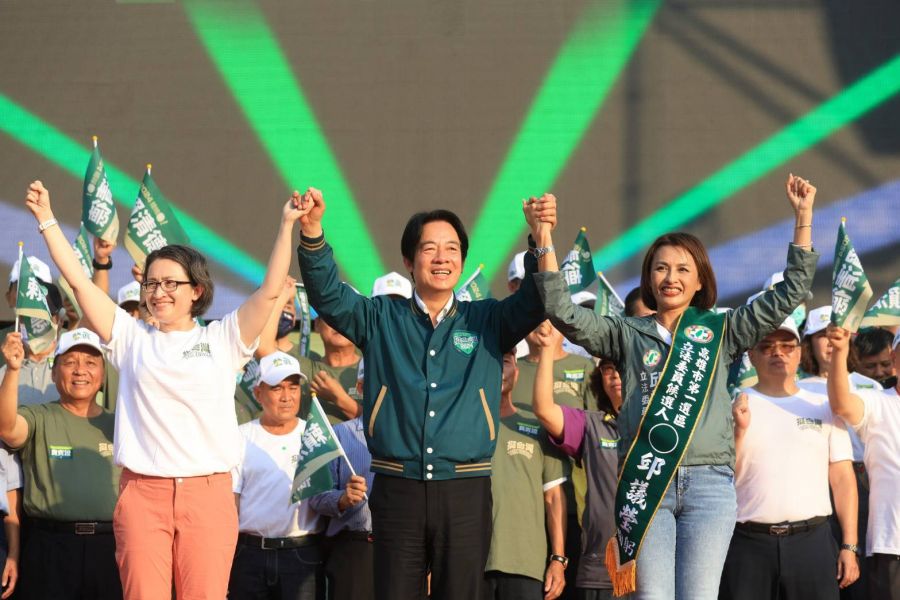 邱議瑩競選總部成立大會　賴清德、蕭美琴合體全力輔選