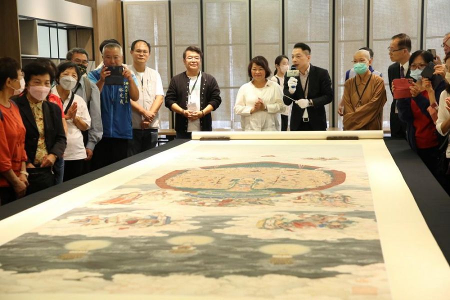 佛畫藝術巨擘夏荊山43件藝術瑰寶 佛光山嘉義會館開展