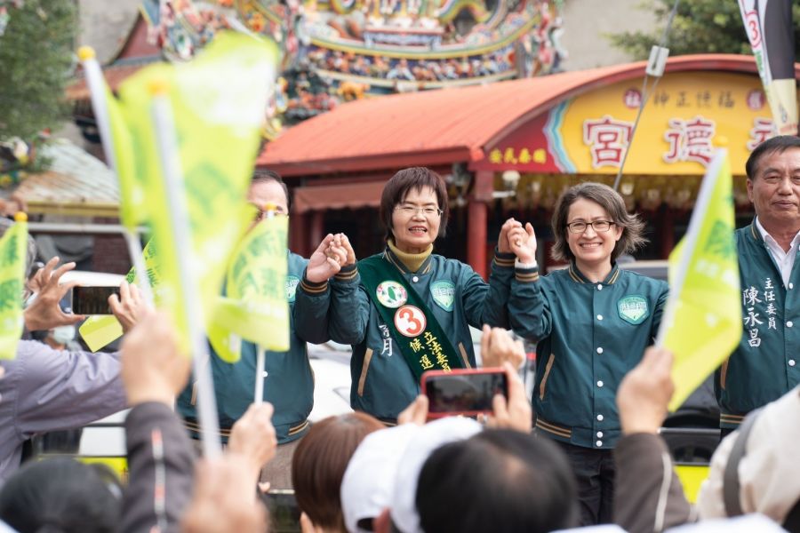 蕭美琴前進彰化輔選　盛讚陳素月是骨力認真的專業立委