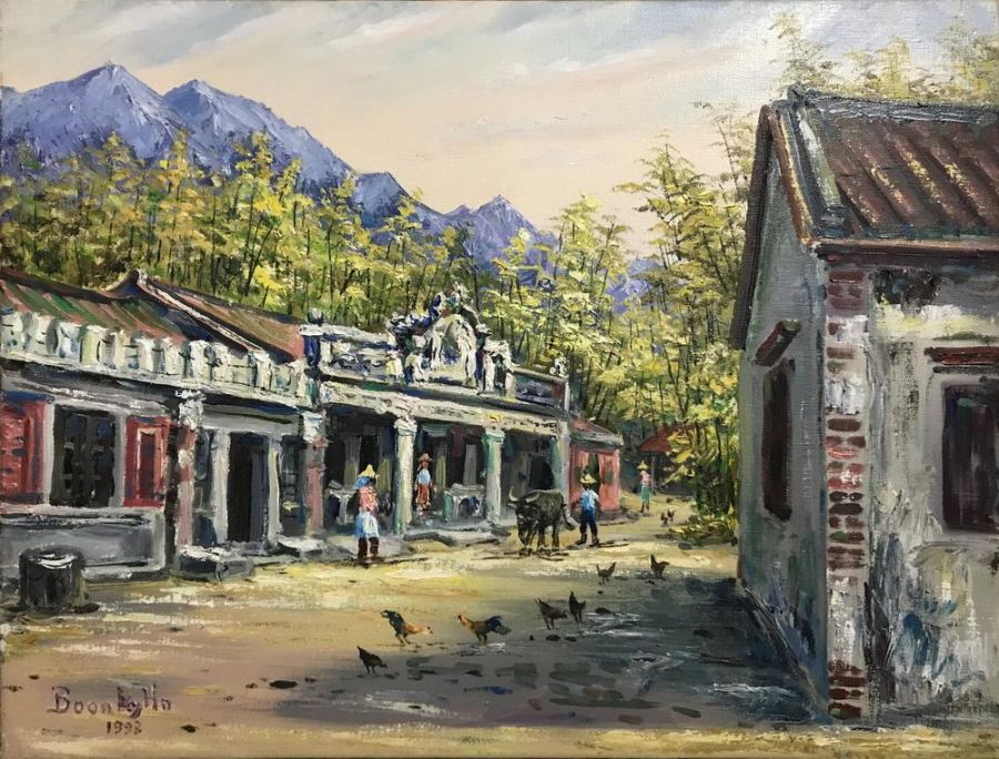 屏科大「永恆一道光一 何文杞的彩筆故園情」畫展