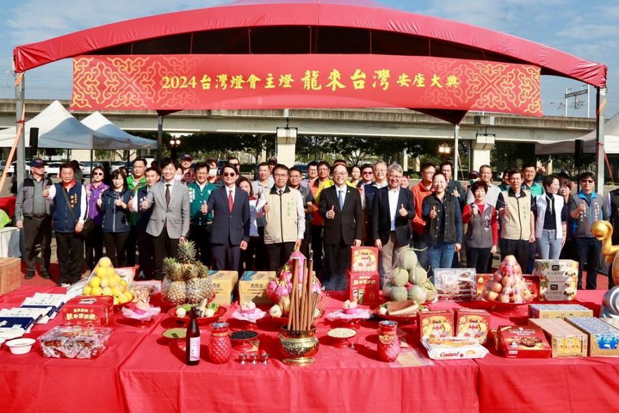 2024台灣燈會高鐵燈區主燈安座  2/24台南賞燈