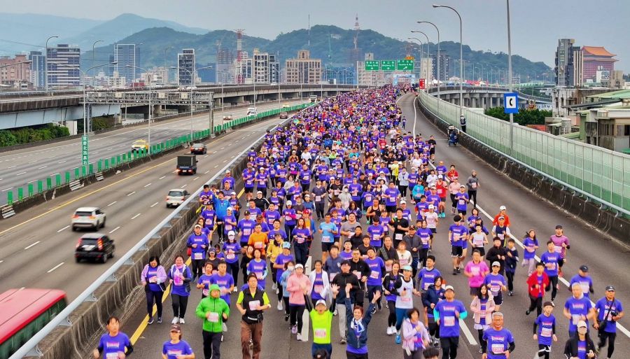 ISUZU臺北國道馬拉松開跑　萬人齊上國道