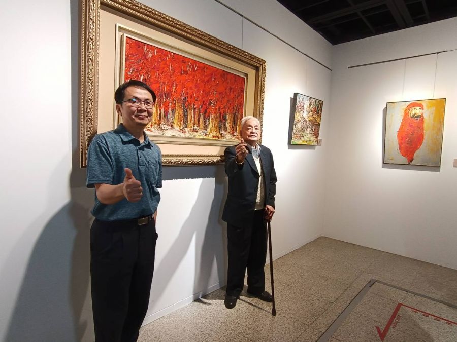 愛心畫家柳清松作品回顧展 多幅農村畫作提醒現代人惜福