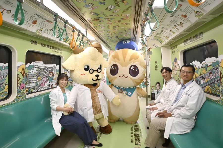 高醫岡山醫院羊醫師家族列車  6月起在高雄捷運登場