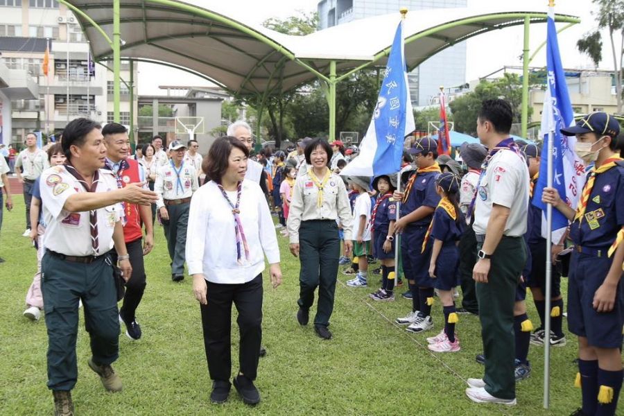 嘉義市113年度童軍運動會 黃敏惠市長到場同樂