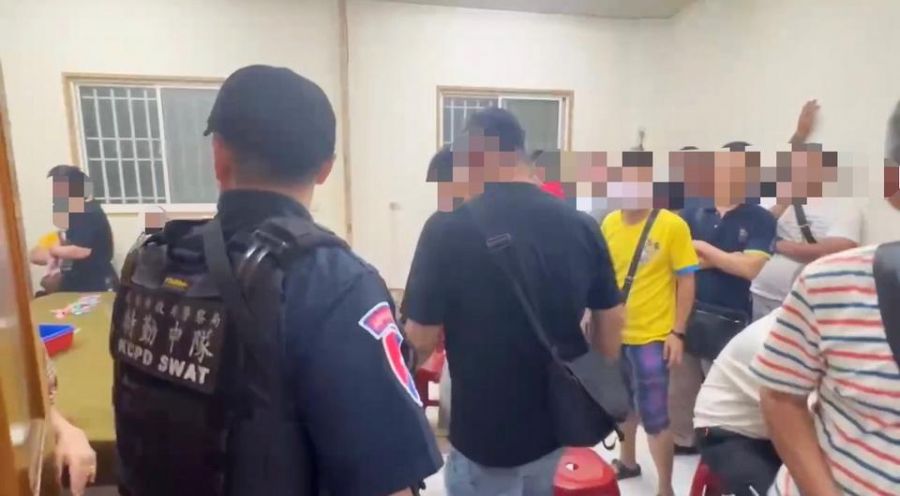 法律無假期！雄警強力掃蕩職業賭場逮58人送辦
