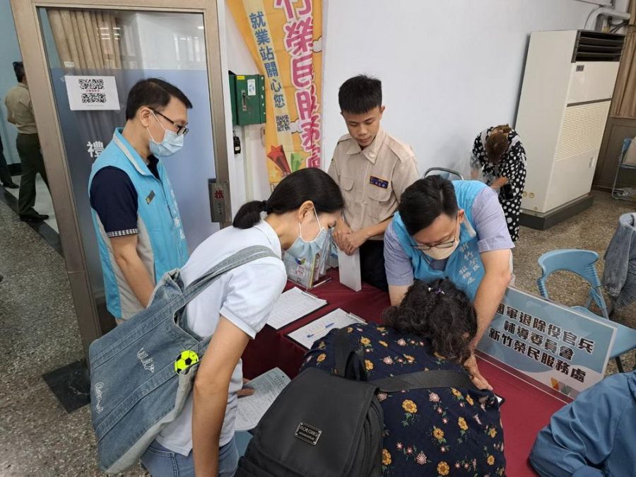 新竹榮服處攜手新竹就業中心辦徵才活動