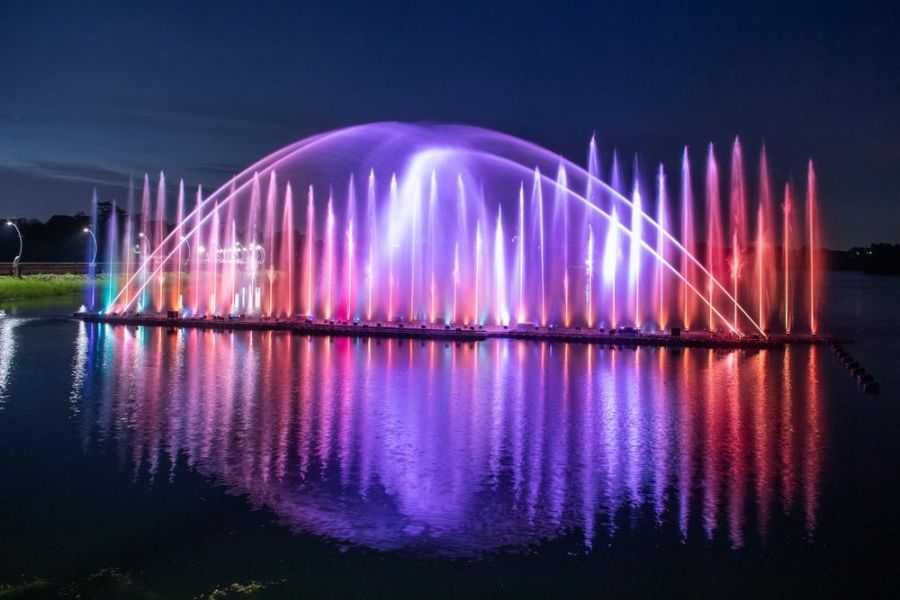 嘉市蘭潭音樂噴泉  迎接仲夏日將於6/21晚間恢復演出