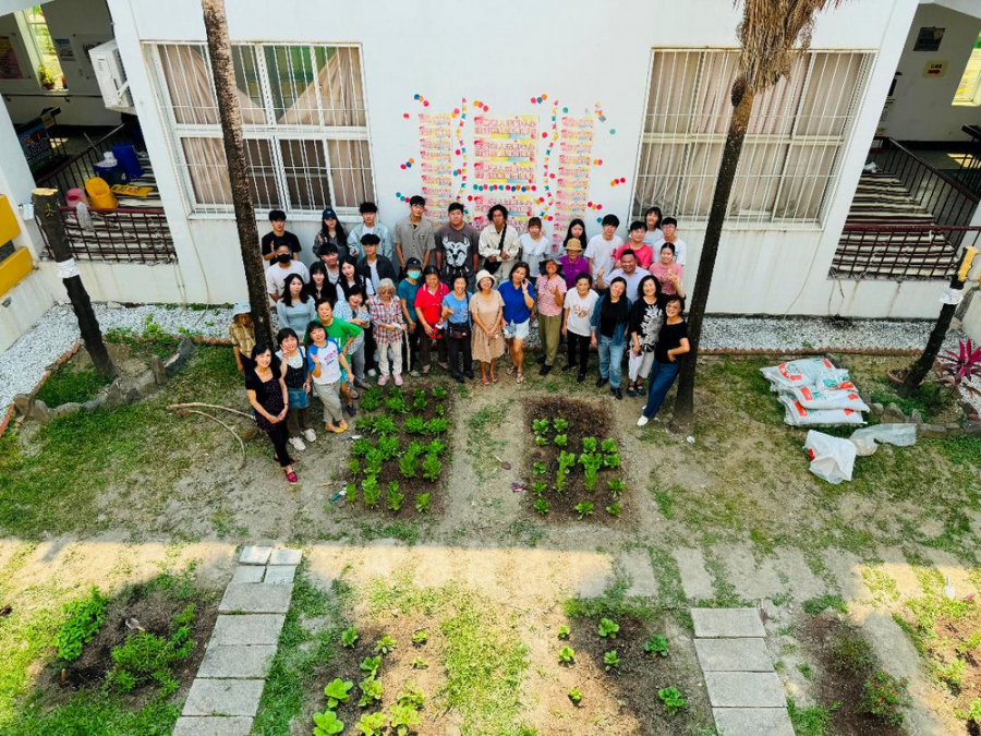 高市社區綠化闢都市農園　中山大學師生攜手廍南景觀再造