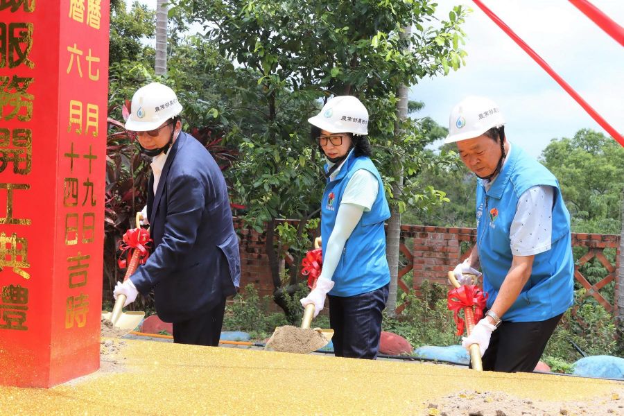 苗栗三灣鄉內灣村龍峎頂地區灌溉系統更新改善工程開工動土