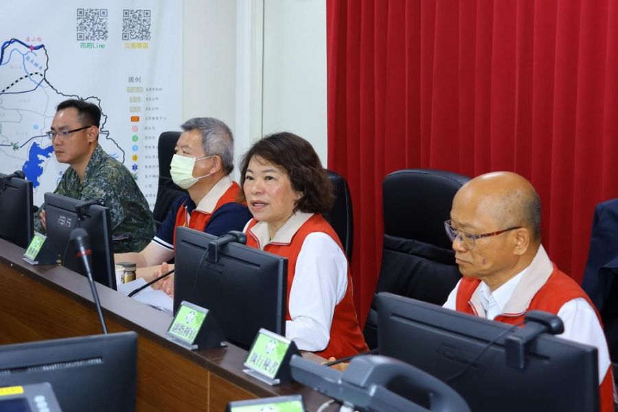嘉市災害應變中心一級開設 黃敏惠嚴陣以待 維護市民安全