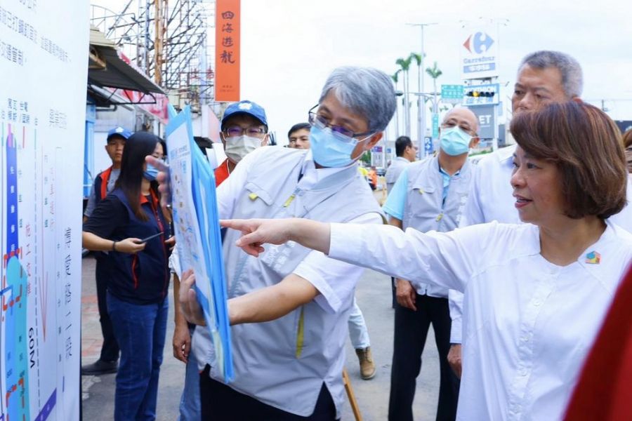 黃敏惠視察防汛整備作為  強化區域聯防及橫向聯繫