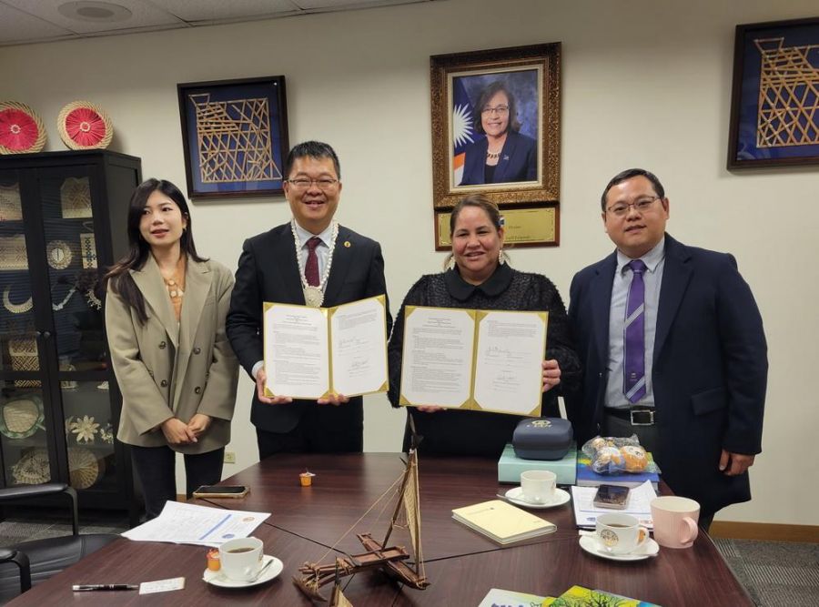 嘉中與馬紹爾群島北方群島高中簽署MOU  攜手創造跨國教育新篇章