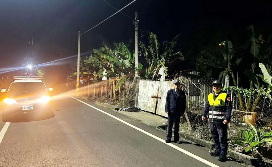 旗山農作好「蕉」情 　旗警結合民力夜間護蕉行動