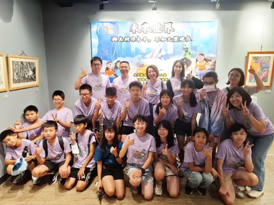 美術班獻才藝！金門中正國小許惟晴等人展出豐碩成果