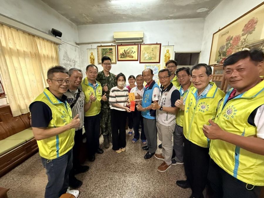 林姓女軍官手術住院 苗栗縣軍人服務站至其住家慰問