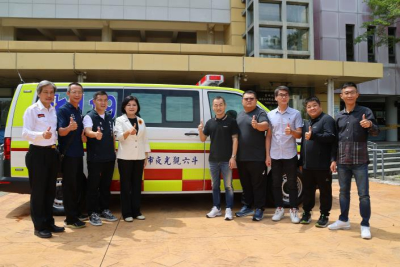 江冠葆結合友人捐救護車　雲林消防添新戰力守護鄉親