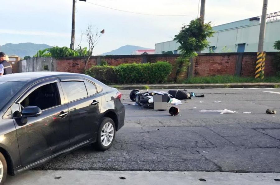 高市燕巢清晨交通事故　機車騎士骨折送醫