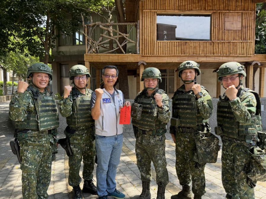 竹縣市軍人服務站關懷執行教召任務官兵