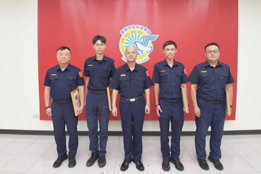 嘉義市政府警察局表揚「員警好人好事」績優人員