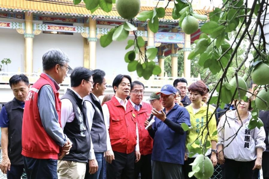 賴清德總統赴麻豆、北門視察 黃偉哲:全力支援農漁民度難關