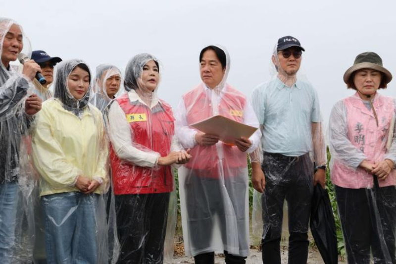 賴總統赴雲林勘災　張麗善盼全項速援彰顯真救災無色