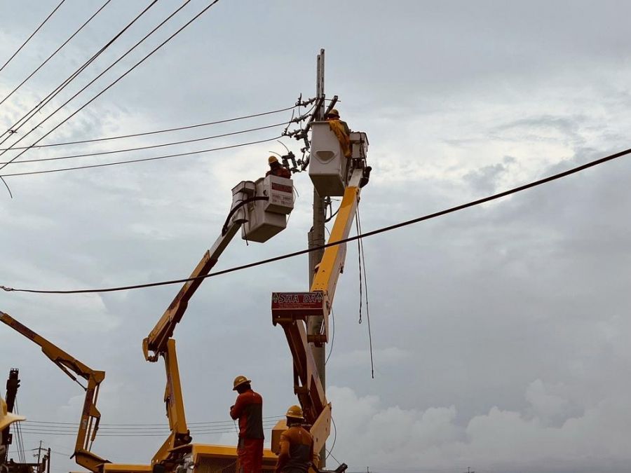 台電嘉義區處沿海堤岸多路段同步作業　搶修人員展現復電效率