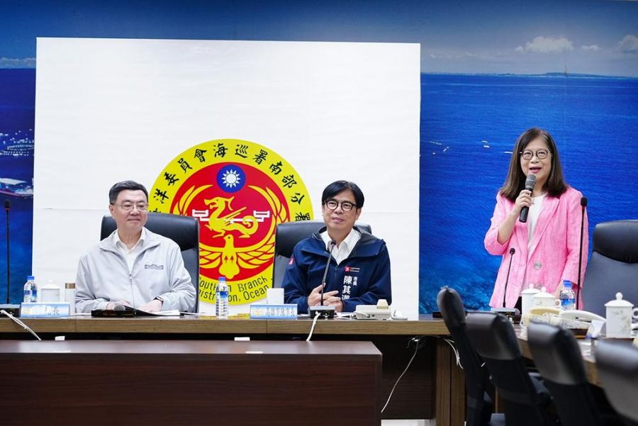 卓榮泰視察興達港海巡基地 1500億特別預算打造海巡為國家安全支柱