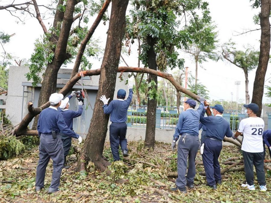 慈濟志工支援嘉大校園災後復原  建立協力機制共築韌性校園