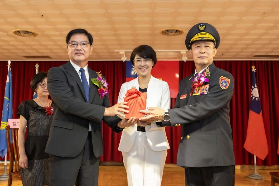 南投縣消防局新卸任局長  布達宣誓交接典禮