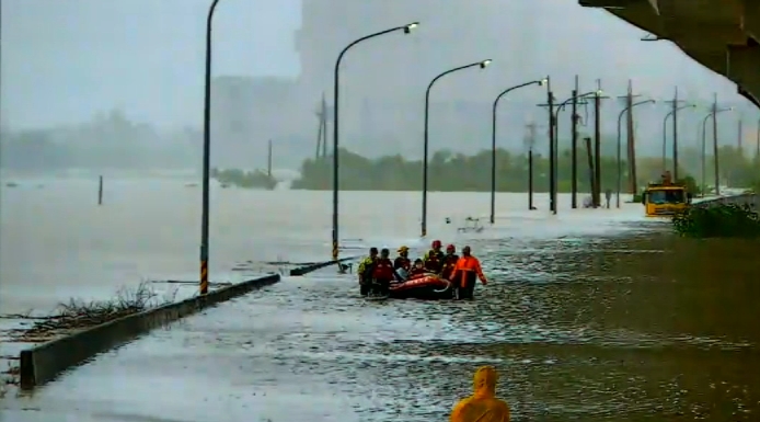 嘉義縣大豪雨累積雨量驚人    嚴重積淹水成災