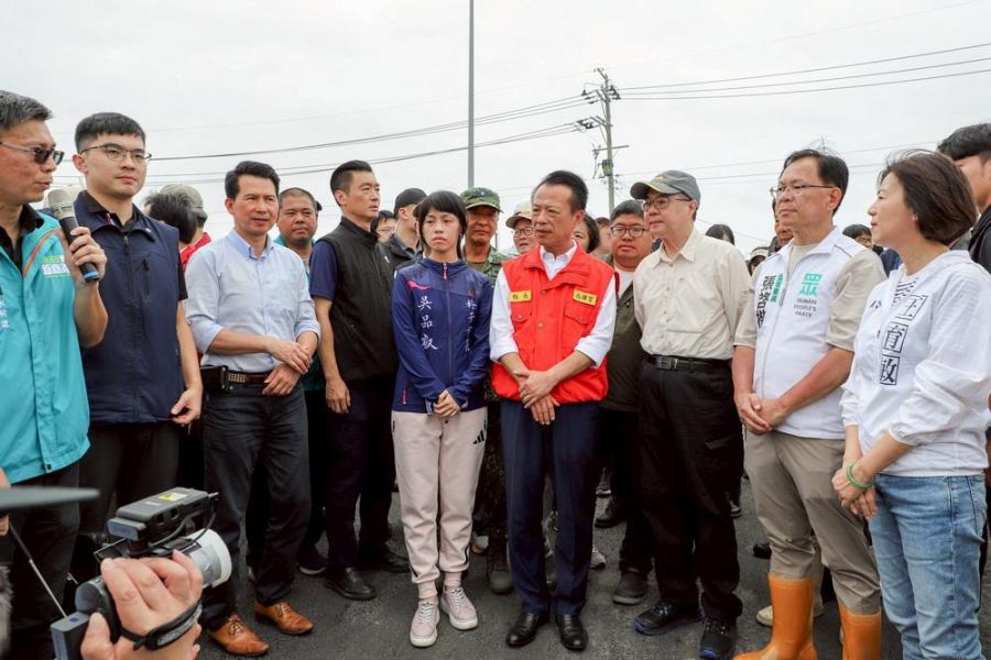 卓榮泰院長來嘉義縣勘災  中央地方協力推動系統化治水